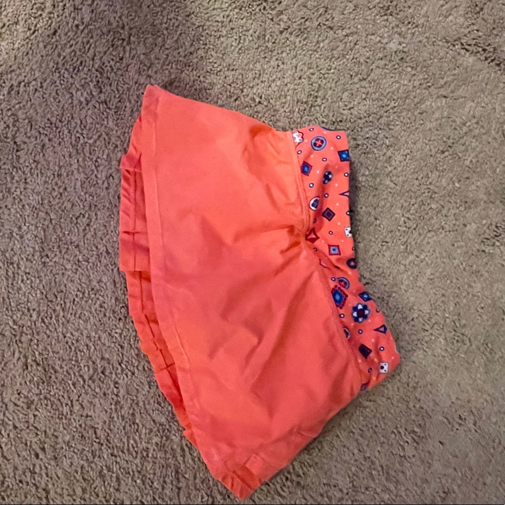 Ivivva kids tennis skirt bright coral size 4
